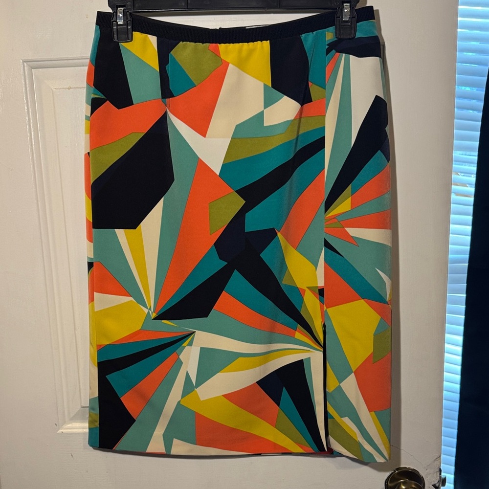 Abstract Multicolor Women's Pencil Skirt